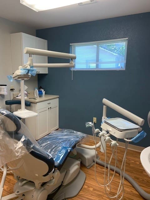 8-3-21 Visit to Community Dental Clinic chair