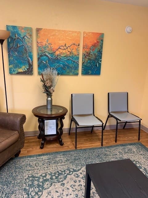 8-3-21 Visit to Community Dental Clinic lobby